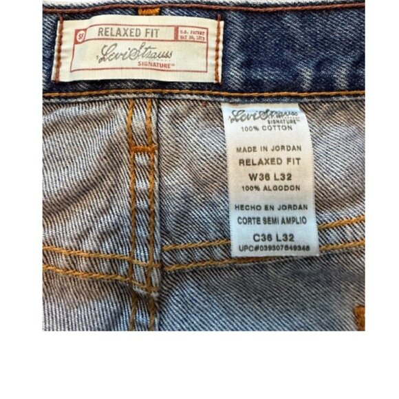 Levi Strauss Signature Jeans Men’s 36x32 – Classic Straight Fit - Picture 4 of 8